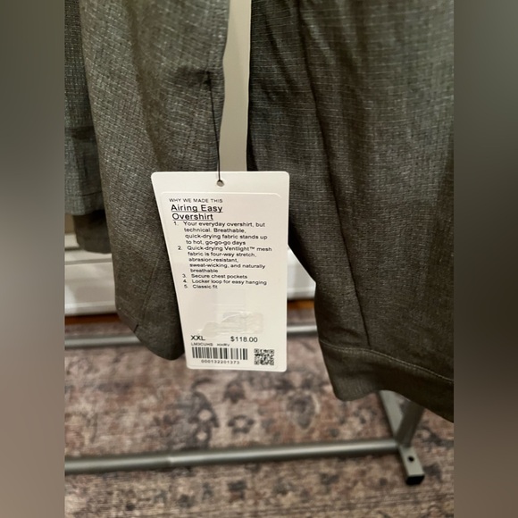 NWT Lululemon Airing Easy Overshirt Snap Button Down size XXL - Picture 3 of 4
